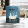 White Poodle Dog Bath Soap Company Mug