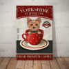 Yorkshire Terrier Coffee Company Canvas