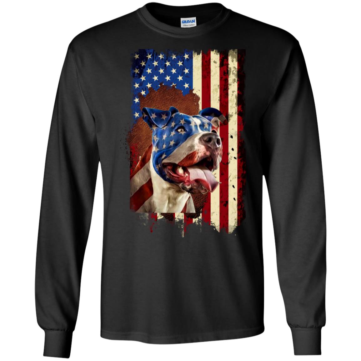 4th Of July - Pitbull America Flag 4th Of July - Pitbull America Flag