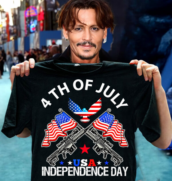 4th of July USA Independence day gun US flag eagle