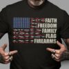 5 Fs – Faith freedom family flag firearms, American army, America country of freedom