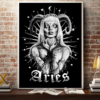 Affiche Hysteria Ink Horoscope Aries papier d’art de  qualite superieur