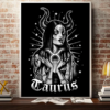 Affiche Hysteria Ink Horoscope Taurus papier d’art de  qualite superieur