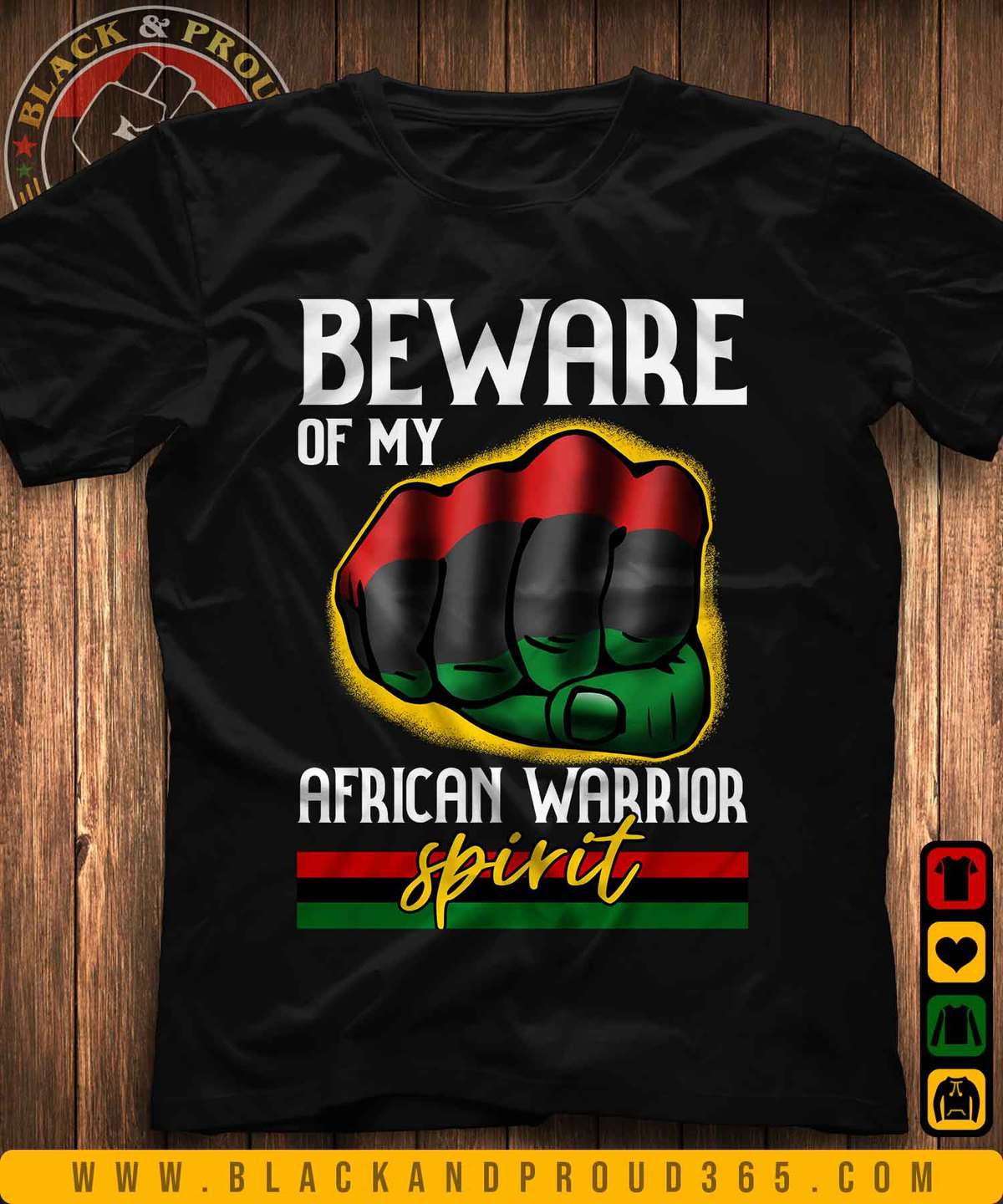 African Flag, Black Person Hand - Beware of my african warrior spirit African Flag, Black Person Hand - Beware of my african warrior spirit