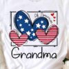 All American grandma – America flag, America heart
