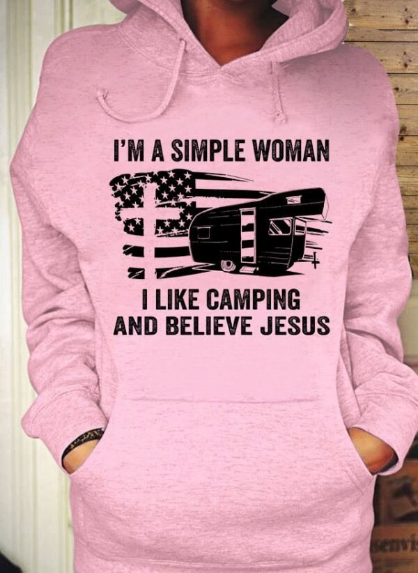 America Camping Jesus – I’m a simple woman i like camping and believe jesus