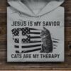America Cat, God’s Cross – Jesus is my savior Cats are my therapy