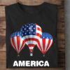 America Hot Air Balloon – Independence Day, America Flag, 4th of July