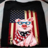America flag – Grumpy pig with america flag