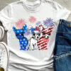 America flag and chihuahua dog