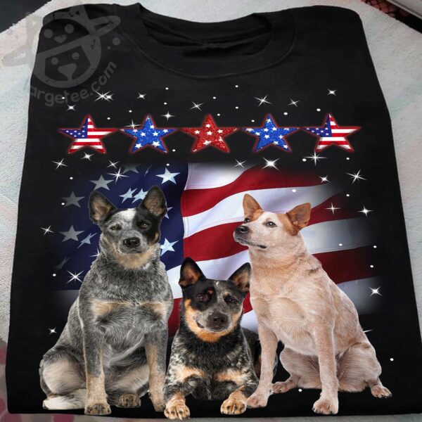 Australian cattle dog – Dog lover, America flag
