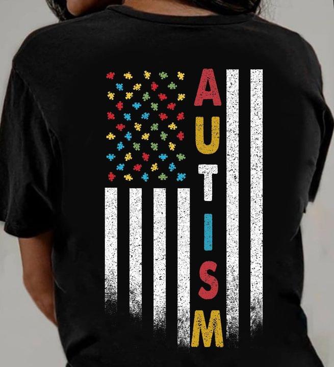 Autism awareness - America flag Autism awareness - America flag