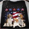 Beagle dog – America flag, independence day