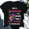 Being a grandma is an honor being a great grandma is priceless – Butterflies and rose
