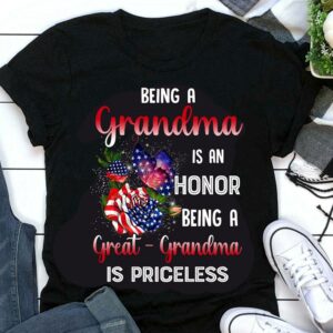 Being a grandma is an honor being a great grandma is priceless – Butterflies and rose