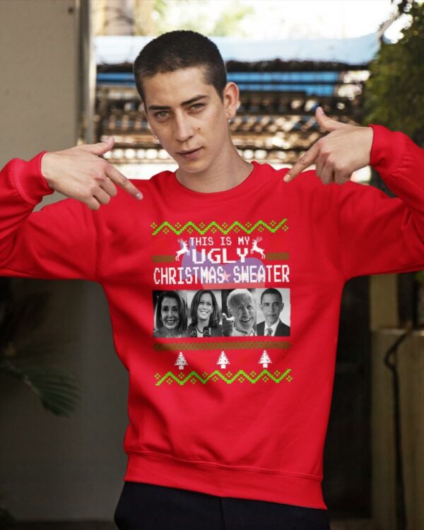 Biden Harris Pelosi Obama Christmas Ugly Sweater – This is my ugly christmas sweater