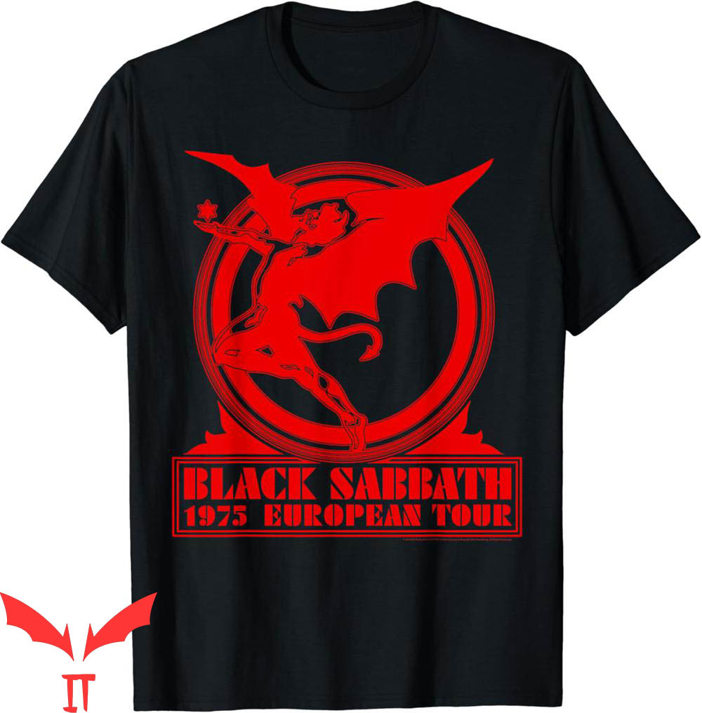 Black Sabbath T-Shirt Official 1975 European Tour Black Sabbath T-Shirt Official 1975 European Tour