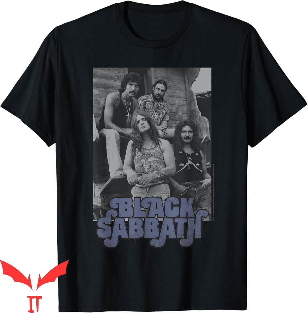Black Sabbath T-Shirt Official B&W Band Photo Black Sabbath T-Shirt Official B&W Band Photo