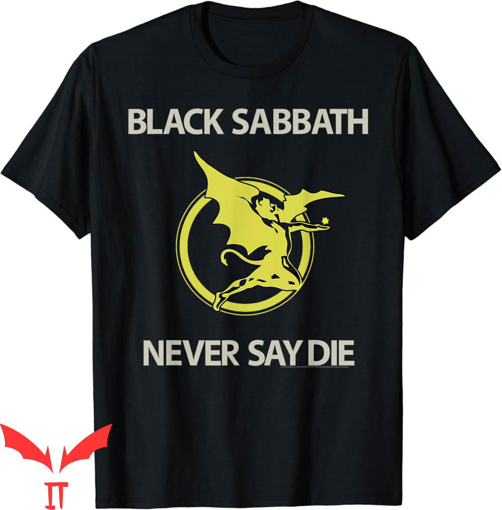 Black Sabbath T-Shirt Official Never Say Die Devil Black Sabbath T-Shirt Official Never Say Die Devil