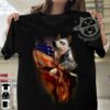 Blue heeler dog and eagle the symbol of America