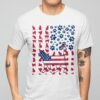 Cat paws, cat lover – America independence day, T-shirt for cat lover