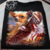 Chihuahua dog and eagle the symbol of America – America flag