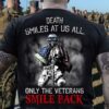 Death smiles at us all only the veterans smile back – Skullcap soldier with america flag