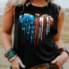 Dirt track racing, America flag – Independence day