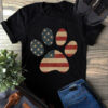 Dog Lover, American Dog, American Flag, Dog’s Footprint