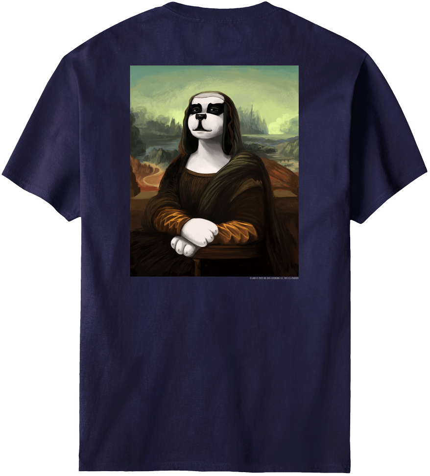 Dog Vinci Doga Lisa T-Shirt Dog Vinci Doga Lisa T-Shirt