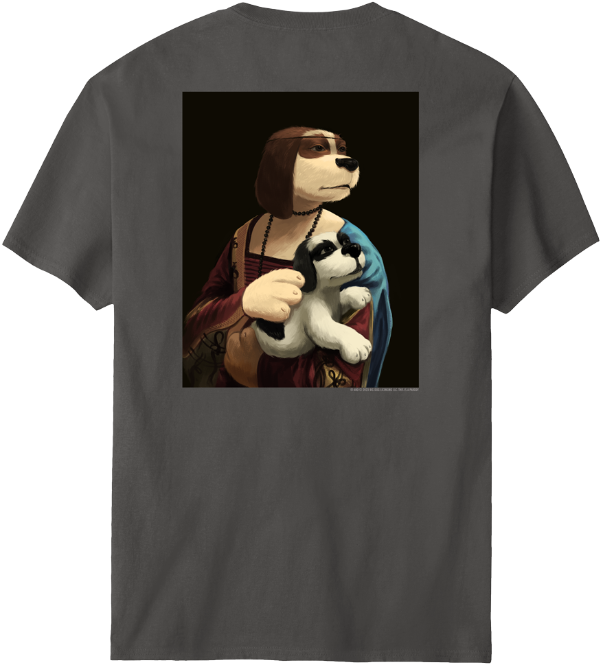 Dog Vinci Lady T-Shirt Dog Vinci Lady T-Shirt