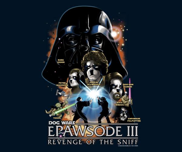Dog Wars Epawsode III T-Shirt Dog Wars Epawsode III T-Shirt