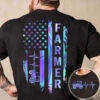 Farmer Heartbeat, American Flag, Independence Day, 4th Of July