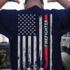 Firefighter the job – America flag, independence day