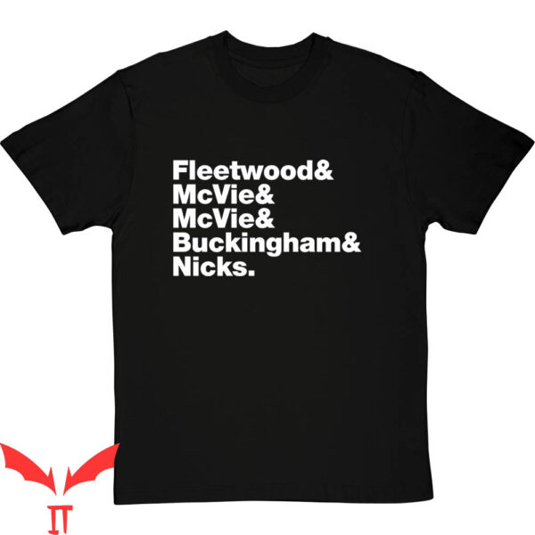 Fleetwood Mac T-Shirt Line-Up Rock Music Concert