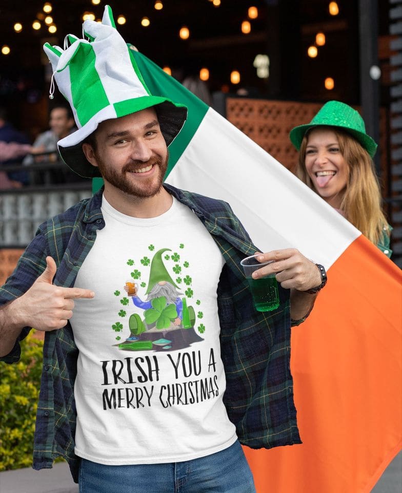 Four Leaf Clover Gnomes - Irish you a merry christmas Four Leaf Clover Gnomes - Irish you a merry christmas