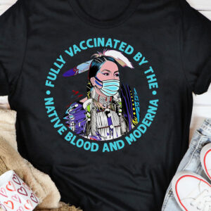 Fully vaccinated by the native blood and morderna – Vaccine morderna, indigenous Native woman