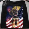 German Shepherd Dog, America Flag – Dog Lover, Independence day, 4th of july