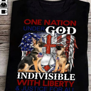 German Shepherd, Dog Lover, One Nation Under God, Indivisible With Liberty, And Just For All, Independence Day, 4th Of July