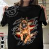 German shepherd dog – America flag, dog lover