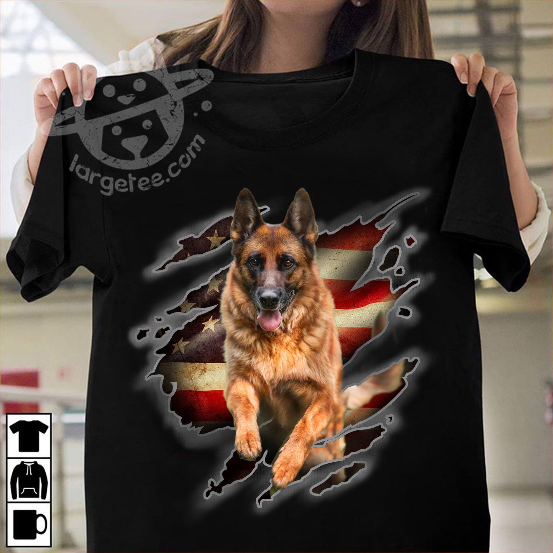 German shepherd dog - America flag, dog lover German shepherd dog - America flag, dog lover