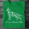 German shepherd mom – St Patrick day, T-shirt for Irish