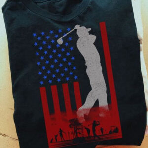Golf Lover, American Golf, American Flag