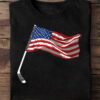 Golf and America flag – Independence day, the golfer
