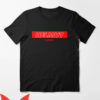 Helmut Lang T-Shirt White Logo On Red Background