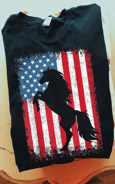 Horse Lover, America Flag, Independence Day Horse Lover, America Flag, Independence Day