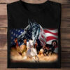 Horse Riding, American Horse, Independence Day, 4th Of July, American Flag