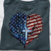 Horse Shirt, American Horse, God Cross, Independence Day, 4th Of July