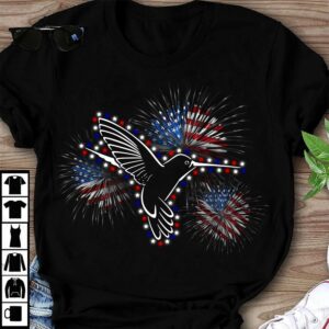 Hummingbird and America flag – America independence day
