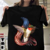 Hummingbird with america flag – The independence day